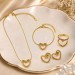 Heart design pendant set